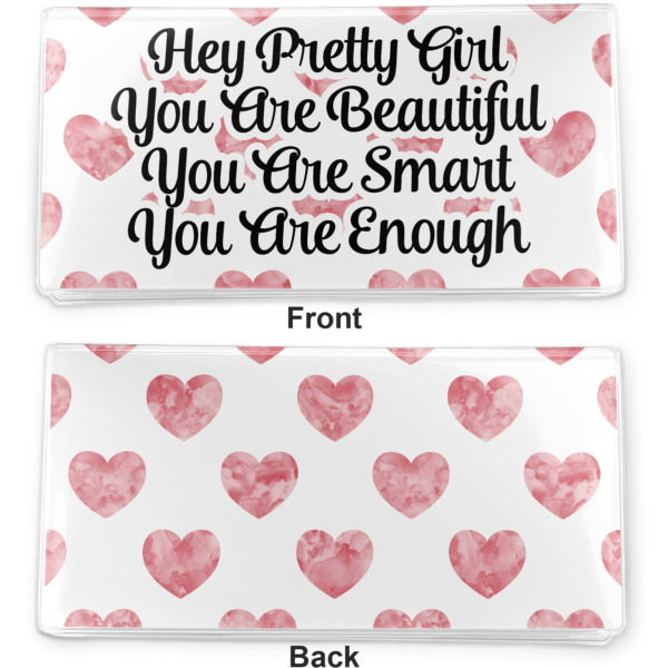 Custom Design - Vinyl Check Book Cover - Front and Back