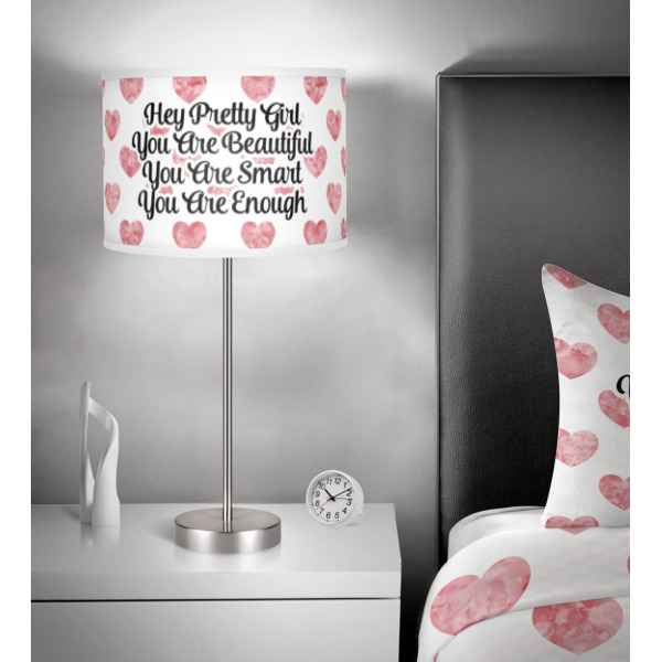 Custom Design - 13" Drum Lampshade - In Room