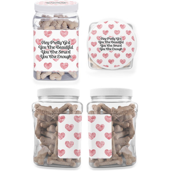 Custom Design - Pet Treat Jar - Multiple Angles