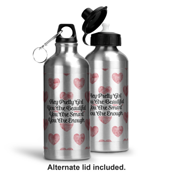Custom Design - Aluminum Water Bottle - Alternate lid options