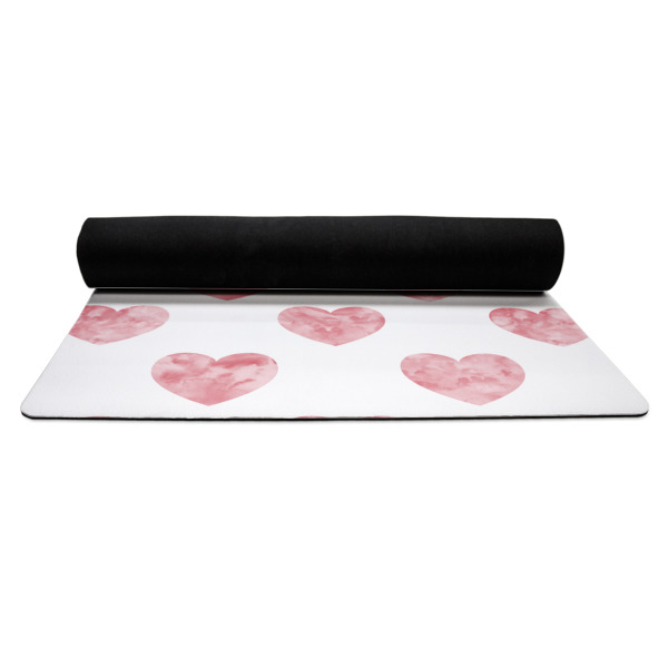 Custom Design - Yoga Mat Rolled up Black Rubber Backing