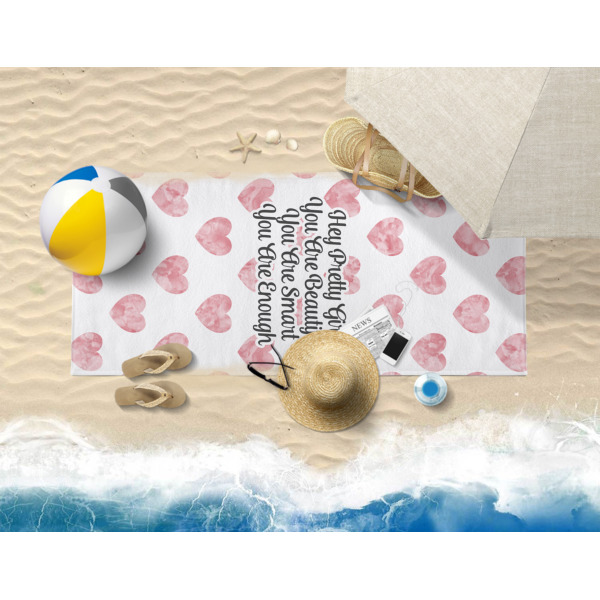 Custom Design - Beach Towel - Lifestyle on Beach