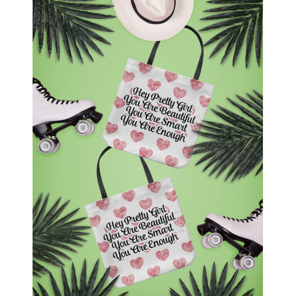 Custom Design - Canvas Tote Lifestyle Front and Back