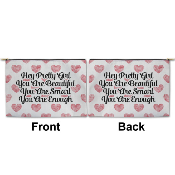 Custom Design - Large Zipper Pouch Approval (Front and Back)