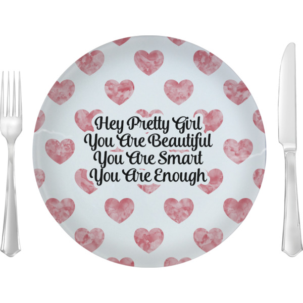Custom Design Your Own 10" Glass Lunch / Dinner Plate