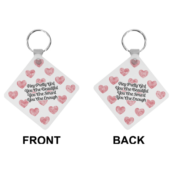 Custom Design - Diamond Keychain (Front + Back)