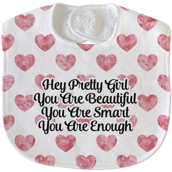 Custom Design - New Baby Bib - Closed and Folded