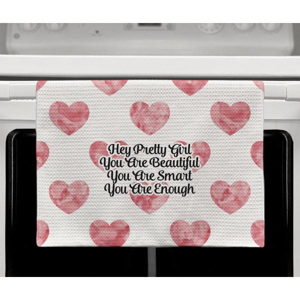 Custom Design - Waffle Weave Towel - Full Color Print - Lifestyle2 Image