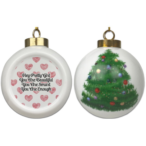 Custom Design - Ceramic Christmas Ornament - X-Mas Tree (APPROVAL)