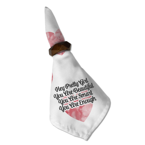 Custom Design - Cloth Napkins - Personalized Dinner (Folded in Ring) (MAIN)