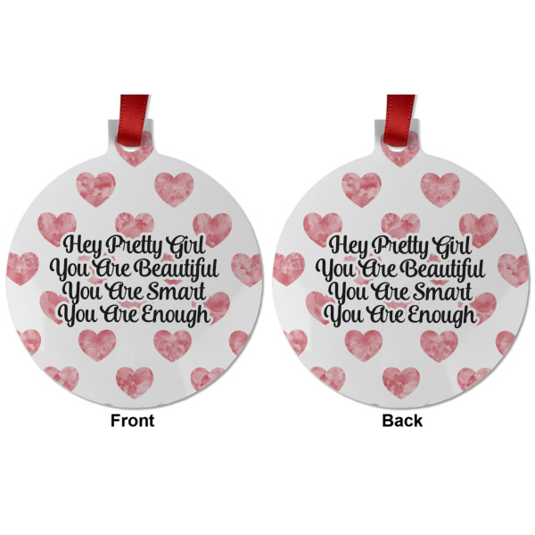 Custom Design - Metal Ball Ornament - Front and Back
