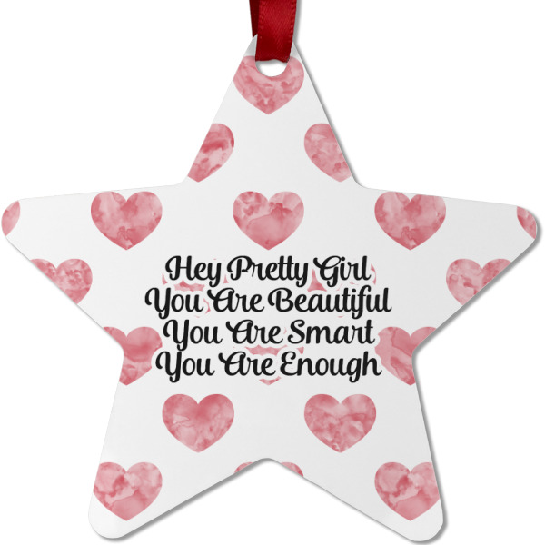 Custom Design - Metal Star Ornament - Front