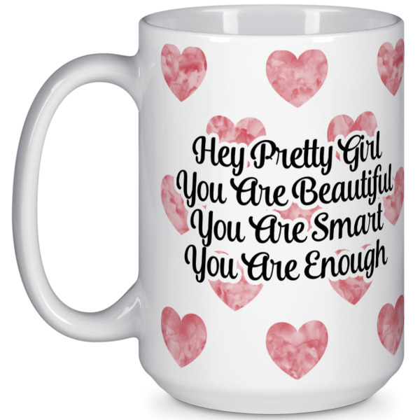 Custom Design Your Own 15 oz Coffee Mug - White