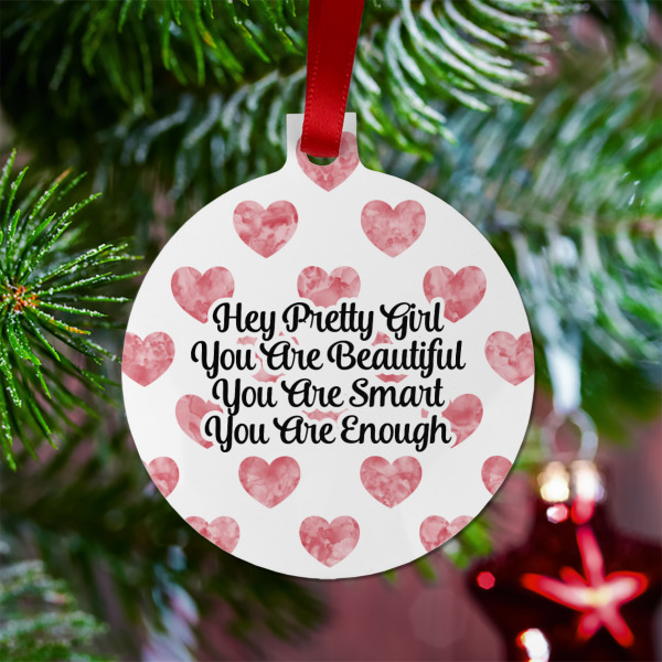 Custom Design - Metal Ball Ornament - Lifestyle