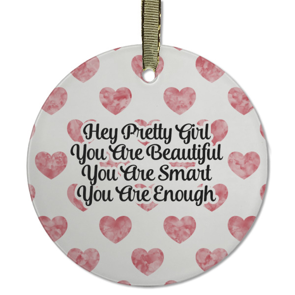 Custom Design - Frosted Glass Ornament - Round
