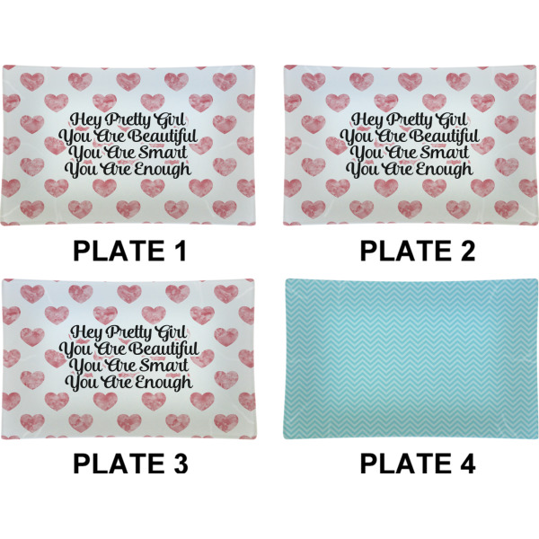 Custom Design - Set of Rectangular Dinner Plates (Approval)
