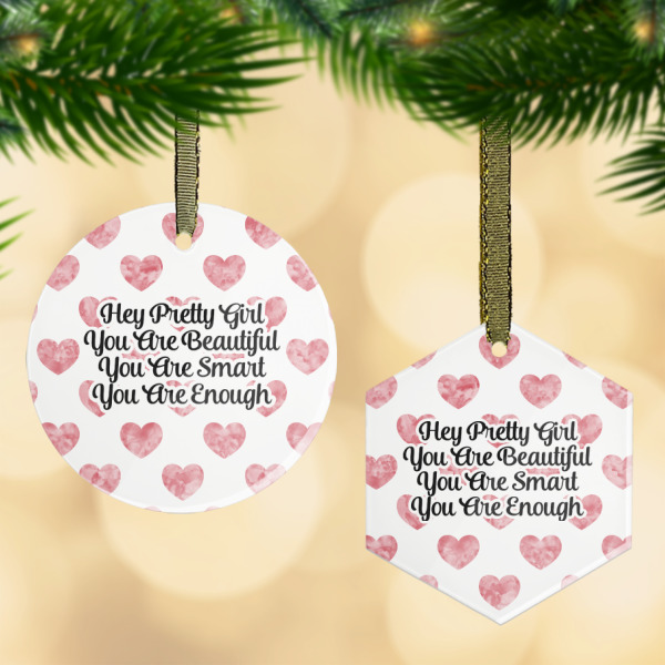 Custom Design Your Own Flat Glass Ornament