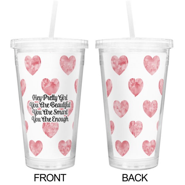 Custom Design - Double Wall Tumbler with Straw - Approval