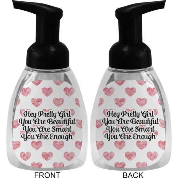 Custom Design - Foam Soap Bottle - Black - Front & Back