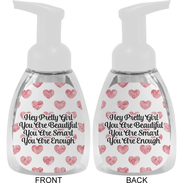 Custom Design - Foam Soap Bottle - White - Front & Back