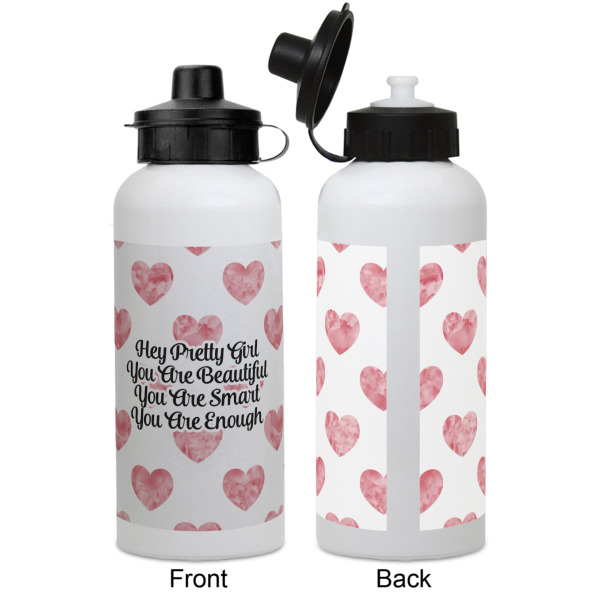 Custom Design - Aluminum Water Bottle - White APPROVAL
