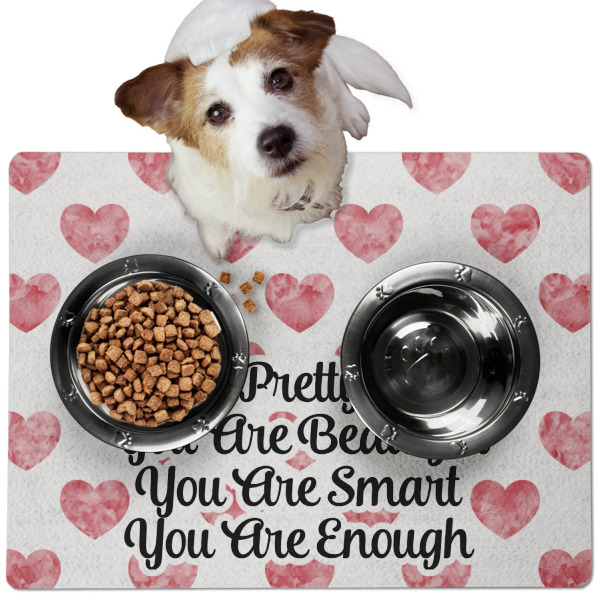 Custom Design - Dog Food Mat - Medium LIFESTYLE