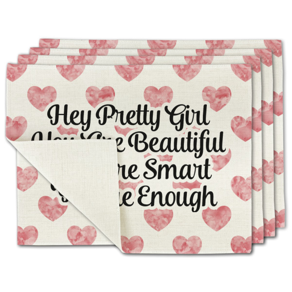 Custom Design Your Own Single-Sided Linen Placemat - Set of 4