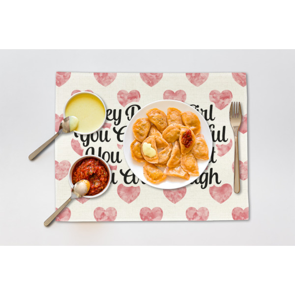 Custom Design - Linen Placemat - Single - Lifestyle