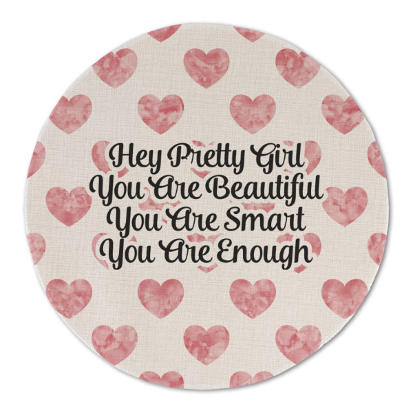 Custom Design - Round Linen Placemats - FRONT (Double Sided)