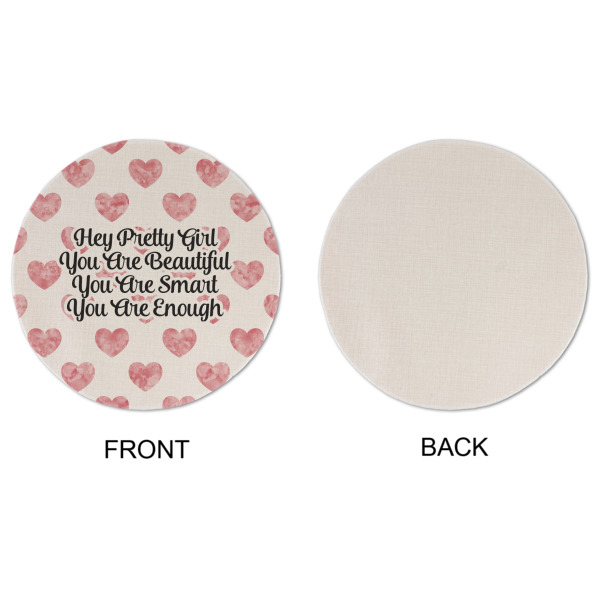 Custom Design - Round Linen Placemats - APPROVAL (single sided)