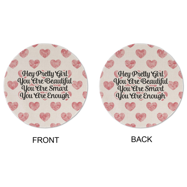 Custom Design - Round Linen Placemats - APPROVAL (double sided)