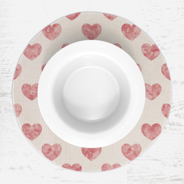 Custom Design - Round Linen Placemats - LIFESTYLE (single)
