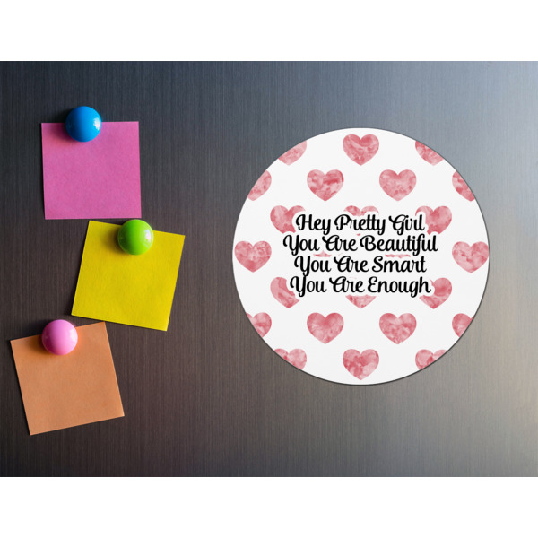 Custom Design - Round Fridge Magnet - LIFESTYLE