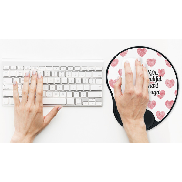 Custom Design - Mouse Pad with Wrist Rest - LIFESYTLE 2 (in use)