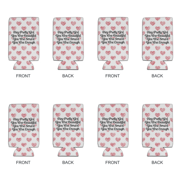 Custom Design - Can Cooler - 16oz - Set of 4 - Front & Back