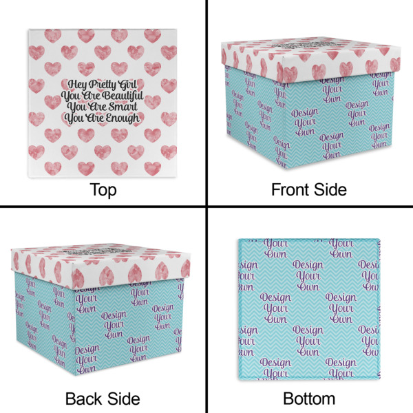 Custom Design - Gift Boxes with Lid - Canvas Wrapped - X-Large - Approval