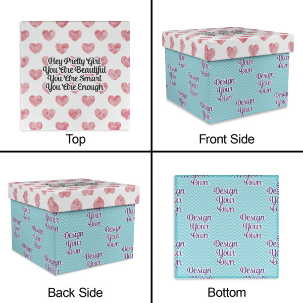 Custom Design - Gift Boxes with Lid - Canvas Wrapped - Large - Approval