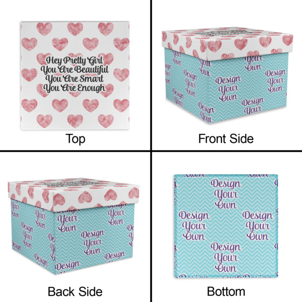 Custom Design - Gift Boxes with Lid - Canvas Wrapped - Small - Approval