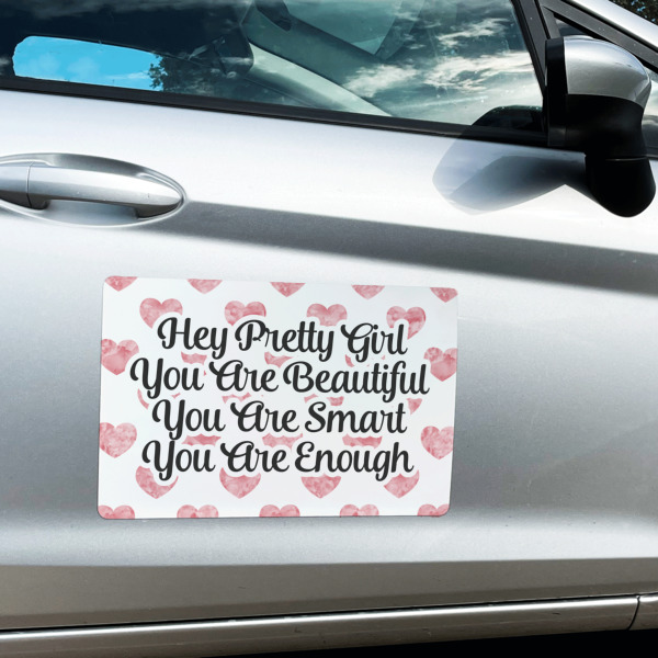 Custom Design - Large Rectangle Car Magnets- In Context