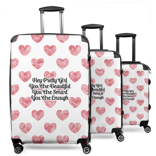 Custom Design Your Own 3-Piece Luggage Set - 20" Carry On - 24" Medium Checked - 28" Large Checked