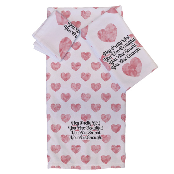 Custom Design Your Own Bath Towel Set - 3 Pcs