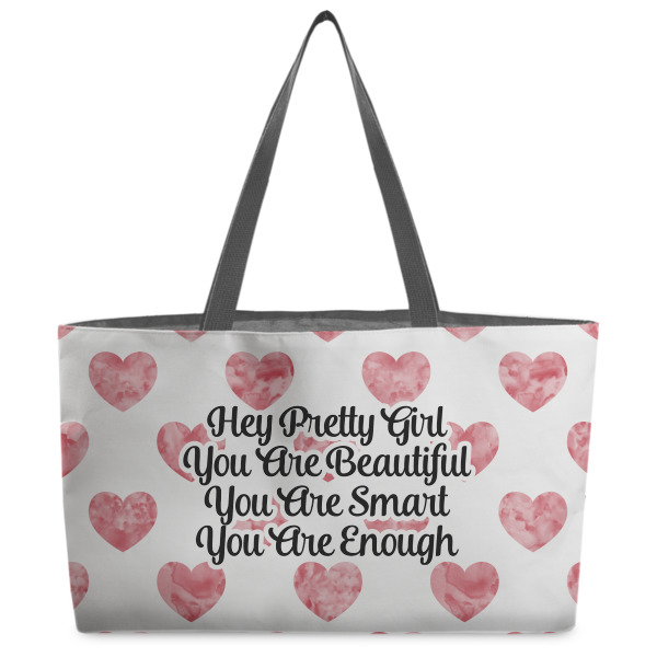 Custom Design Your Own Beach Totes Bag - w/ Black Handles