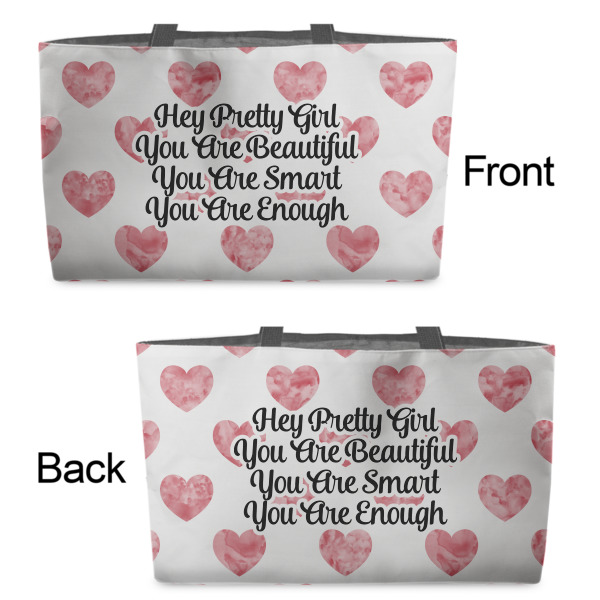 Custom Design - Tote w/Black Handles - Front & Back Views