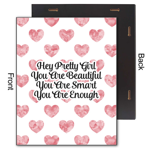 Custom Design - 11x14 Wood Print - Front & Back View