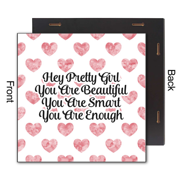 Custom Design - 12x12 Wood Print - Front & Back View