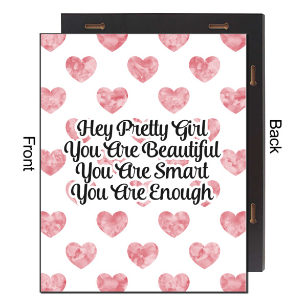 Custom Design - 16x20 Wood Print - Front & Back View