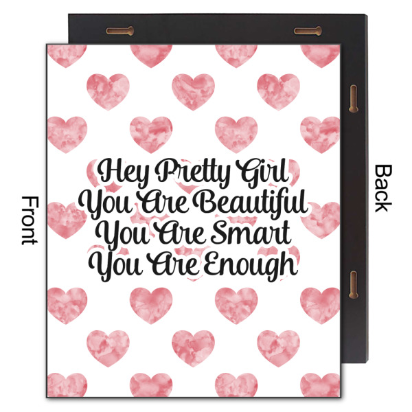 Custom Design - 20x24 Wood Print - Front & Back View