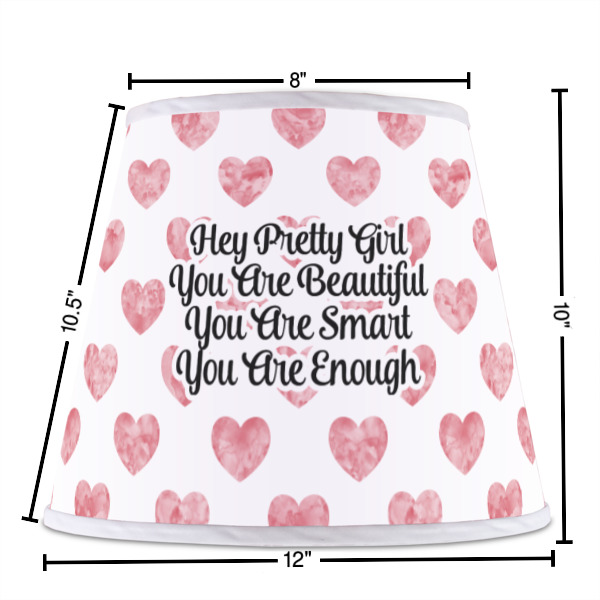 Custom Design - Poly Film Empire Lampshade - Dimensions