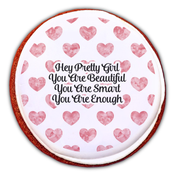 Custom Design - Printed Icing Circle - Large - On Cookie