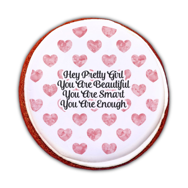 Custom Design - Printed Icing Circle - Medium - On Cookie